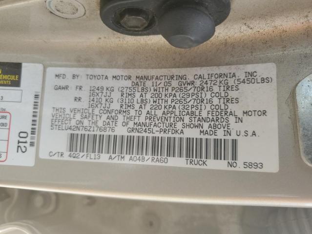 Photo 11 VIN: 5TELU42N76Z176876 - TOYOTA TACOMA 