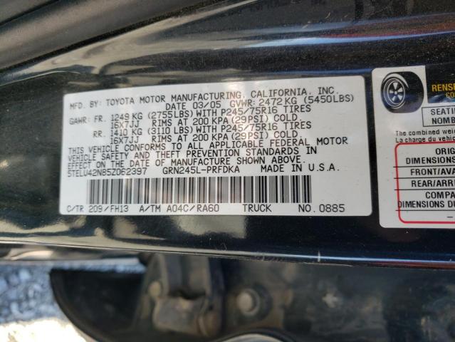 Photo 11 VIN: 5TELU42N85Z062397 - TOYOTA TACOMA 