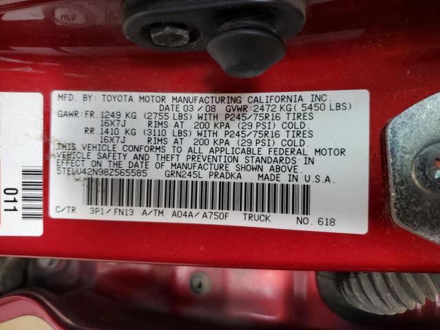 Photo 12 VIN: 5TELU42N98Z565585 - TOYOTA TACOMA DOU 