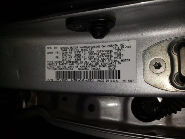 Photo 9 VIN: 5TELU4EN3AZ695251 - TOYOTA TACOMA DOU 