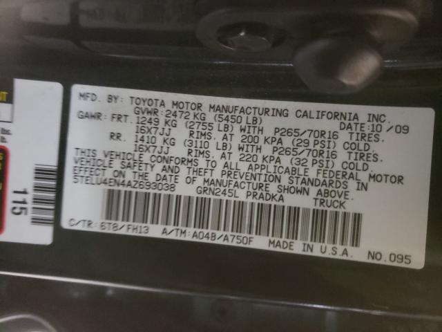 Photo 9 VIN: 5TELU4EN4AZ693038 - TOYOTA TACOMA DOU 