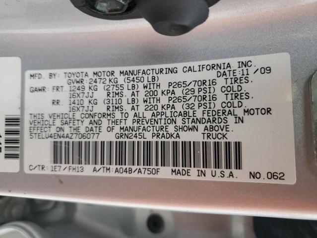 Photo 11 VIN: 5TELU4EN4AZ706077 - TOYOTA TACOMA DOU 