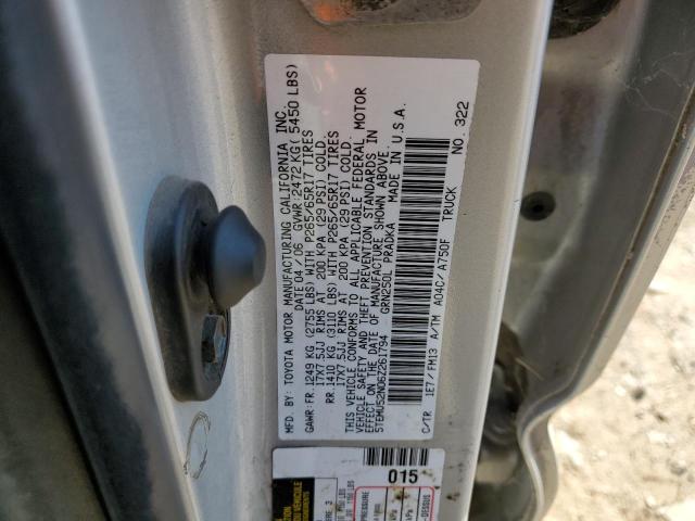 Photo 11 VIN: 5TEMU52N06Z261794 - TOYOTA TACOMA DOU 