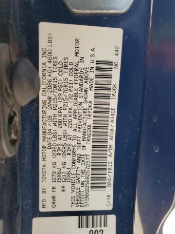 Photo 12 VIN: 5TENX22N68Z572577 - TOYOTA TACOMA 