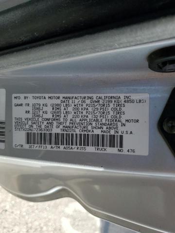 Photo 11 VIN: 5TETX22N17Z363303 - TOYOTA TACOMA ACC 