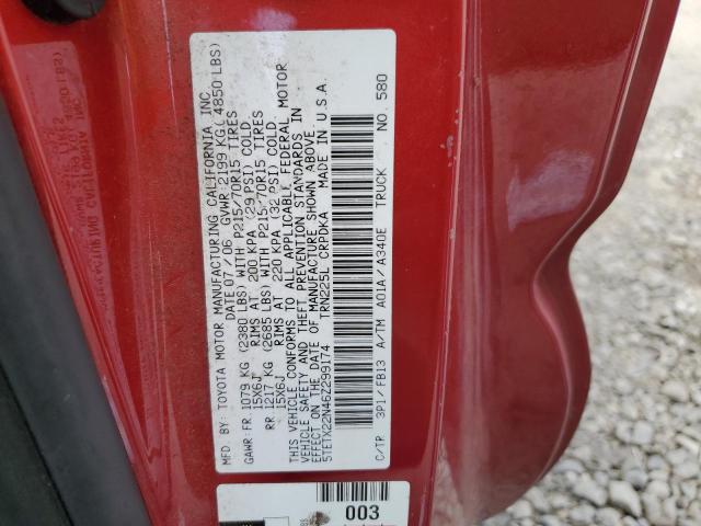 Photo 12 VIN: 5TETX22N46Z299174 - TOYOTA TACOMA ACC 