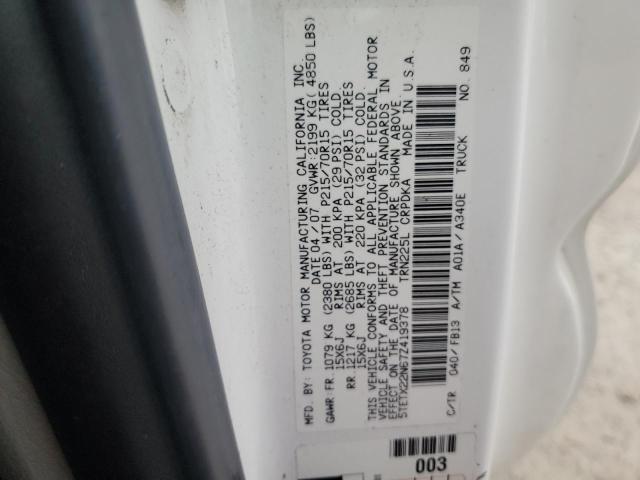 Photo 11 VIN: 5TETX22N67Z419378 - TOYOTA TACOMA ACC 