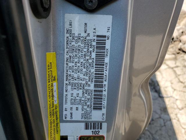 Photo 11 VIN: 5TETX22N89Z665495 - TOYOTA TACOMA ACC 