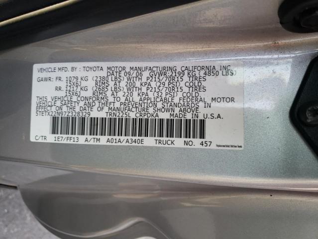 Photo 11 VIN: 5TETX22N97Z328329 - TOYOTA TACOMA ACC 