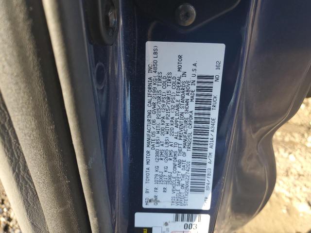 Photo 11 VIN: 5TETX22NX6Z274201 - TOYOTA TACOMA ACC 