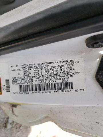 Photo 9 VIN: 5TETX4CN4AZ746542 - TOYOTA TACOMA ACC 