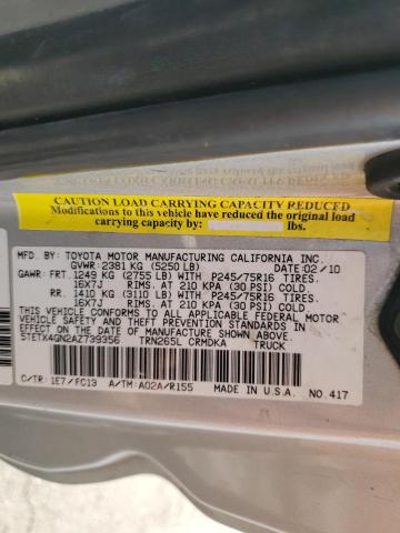 Photo 11 VIN: 5TETX4GN2AZ739356 - TOYOTA TACOMA PRE 