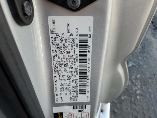 Photo 12 VIN: 5TEUU42N87Z465299 - TOYOTA TACOMA ACC 