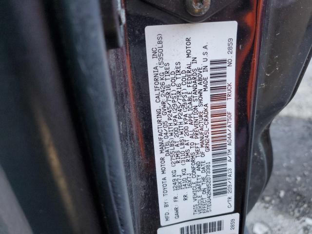 Photo 11 VIN: 5TEUU42N95Z073381 - TOYOTA TACOMA ACC 