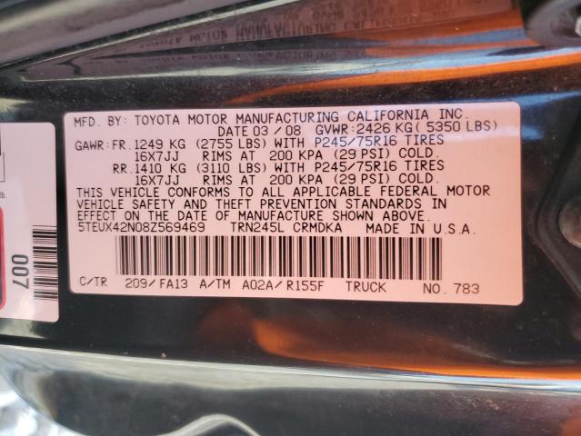 Photo 11 VIN: 5TEUX42N08Z569469 - TOYOTA TACOMA ACC 