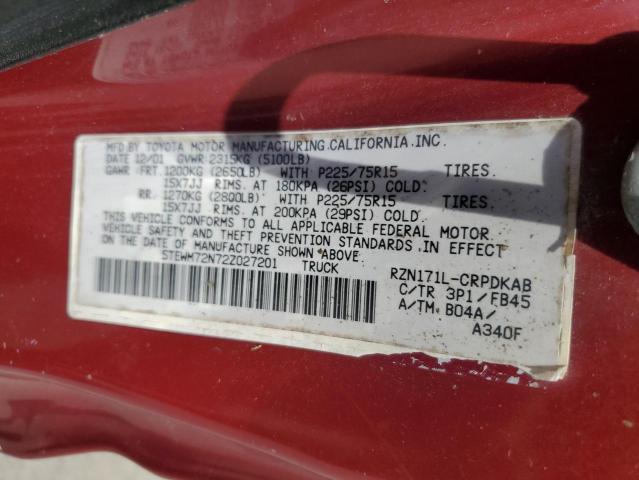 Photo 11 VIN: 5TEWM72N72Z027201 - TOYOTA TACOMA 