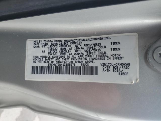 Photo 11 VIN: 5TEWN72N41Z855976 - TOYOTA TACOMA 