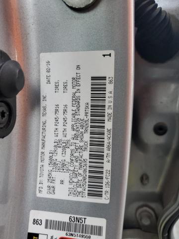 Photo 11 VIN: 5TFAX5GN0GX063695 - TOYOTA TACOMA DOU 