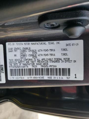 Photo 9 VIN: 5TFAX5GN2KX160776 - TOYOTA TACOMA DOU 