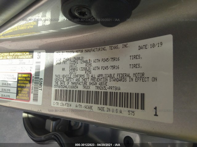 Photo 8 VIN: 5TFAX5GN4LX168654 - TOYOTA TACOMA 