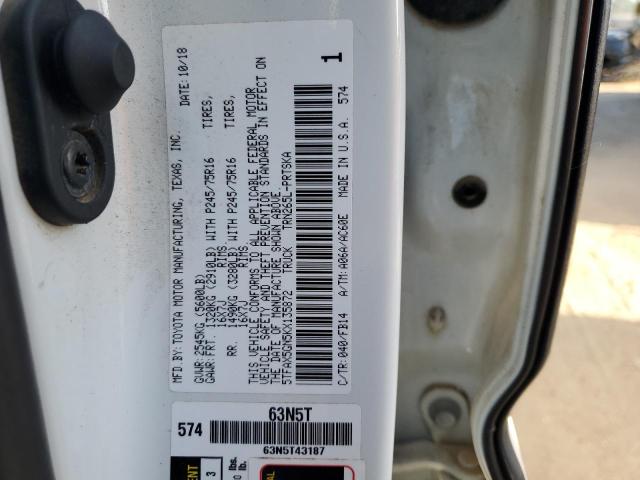 Photo 11 VIN: 5TFAX5GN5KX135872 - TOYOTA TACOMA DOU 