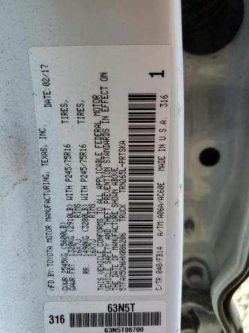 Photo 11 VIN: 5TFAX5GN6HX086206 - TOYOTA TACOMA DOU 