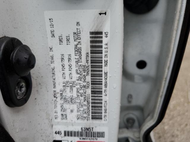 Photo 12 VIN: 5TFAX5GNXGX057211 - TOYOTA TACOMA DOU 