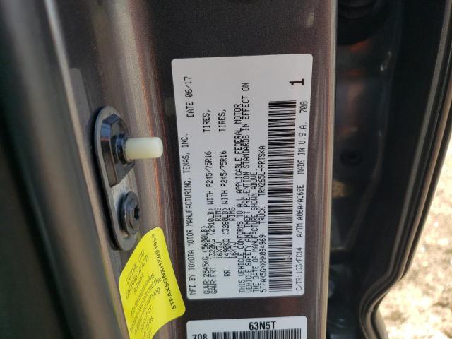 Photo 11 VIN: 5TFAX5GNXHX094969 - TOYOTA TACOMA 