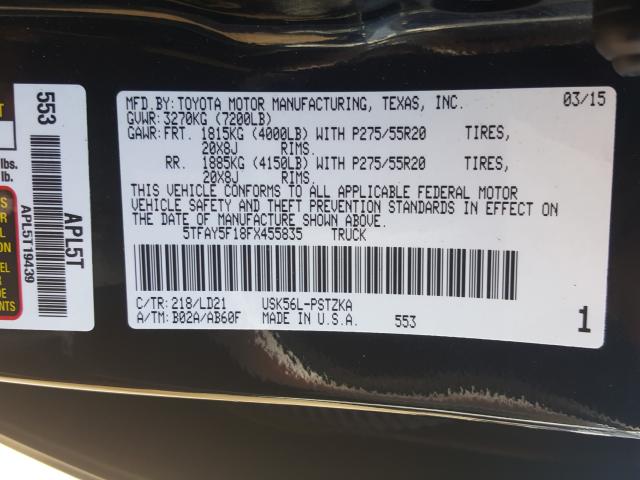 Photo 9 VIN: 5TFAY5F18FX455835 - TOYOTA TUNDRA CRE 