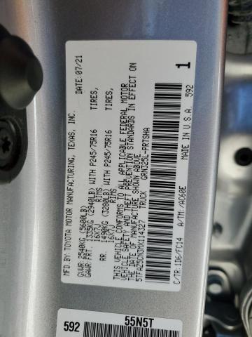 Photo 11 VIN: 5TFAZ5CN3MX114327 - TOYOTA TACOMA DOU 