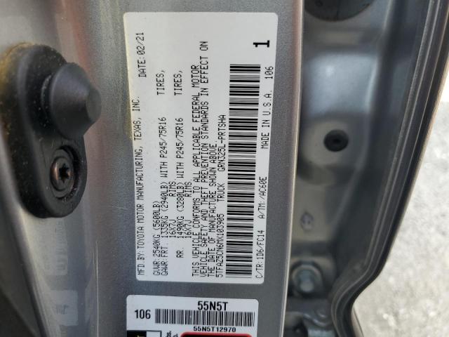 Photo 11 VIN: 5TFAZ5CN6MX103905 - TOYOTA TACOMA DOU 