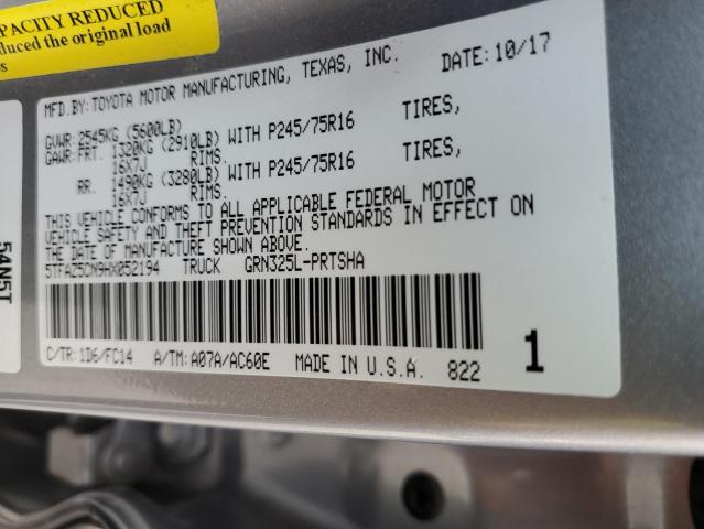 Photo 11 VIN: 5TFAZ5CN9HX052194 - TOYOTA TACOMA DOU 