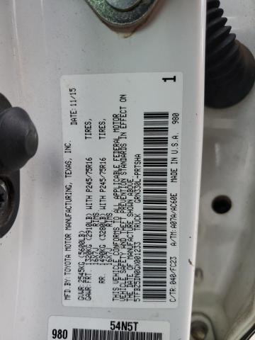 Photo 11 VIN: 5TFBZ5DN0GX001233 - TOYOTA TACOMA 