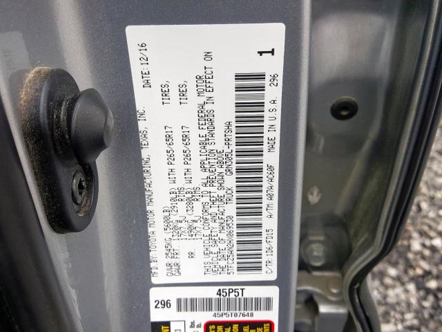 Photo 9 VIN: 5TFCZ5AN2HX069530 - TOYOTA TACOMA DOU 