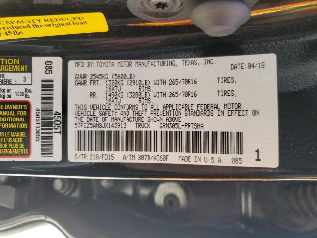 Photo 12 VIN: 5TFCZ5AN8JX143913 - TOYOTA TACOMA DOU 