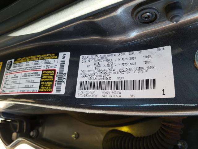 Photo 9 VIN: 5TFDW5F10HX583623 - TOYOTA TUNDRA CRE 