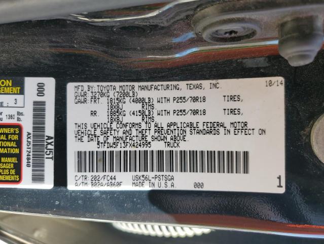 Photo 12 VIN: 5TFDW5F13FX424995 - TOYOTA TUNDRA 