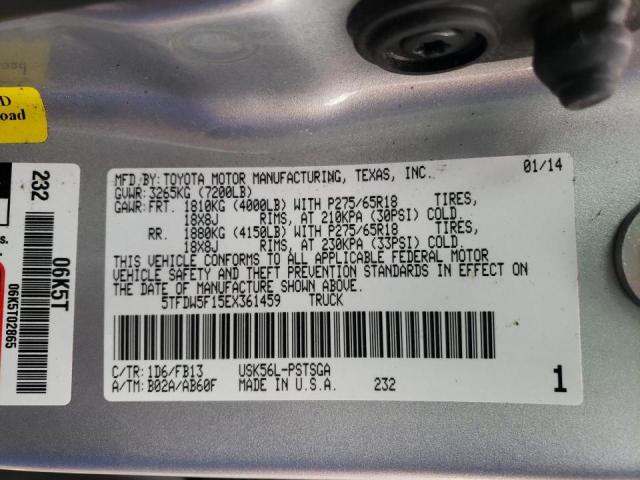 Photo 9 VIN: 5TFDW5F15EX361459 - TOYOTA TUNDRA CRE 