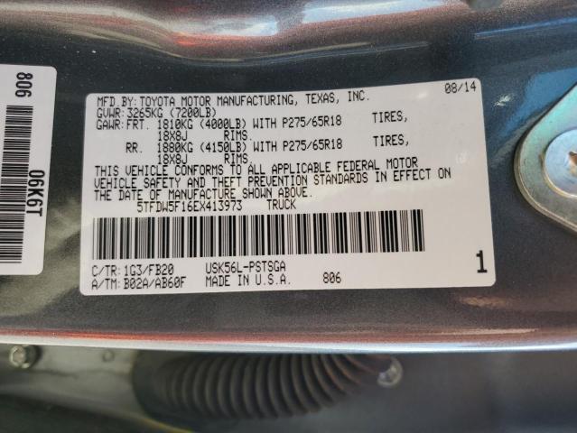 Photo 11 VIN: 5TFDW5F16EX413973 - TOYOTA TUNDRA 