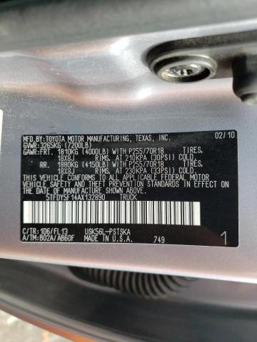 Photo 9 VIN: 5TFDY5F14AX132890 - TOYOTA TUNDRA CRE 