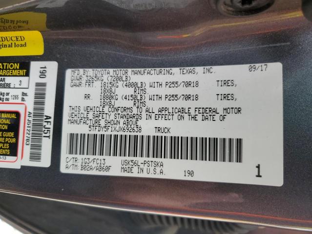 Photo 11 VIN: 5TFDY5F1XJX692638 - TOYOTA TUNDRA CRE 