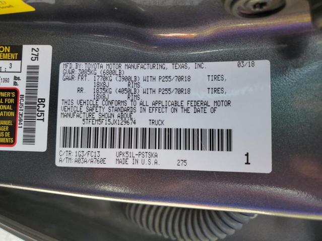 Photo 11 VIN: 5TFEM5F15JX129674 - TOYOTA TUNDRA 