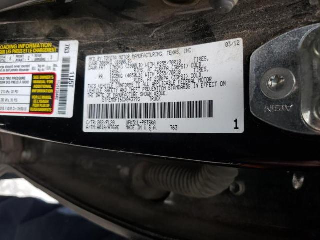 Photo 9 VIN: 5TFEM5F16CX043793 - TOYOTA TUNDRA CRE 