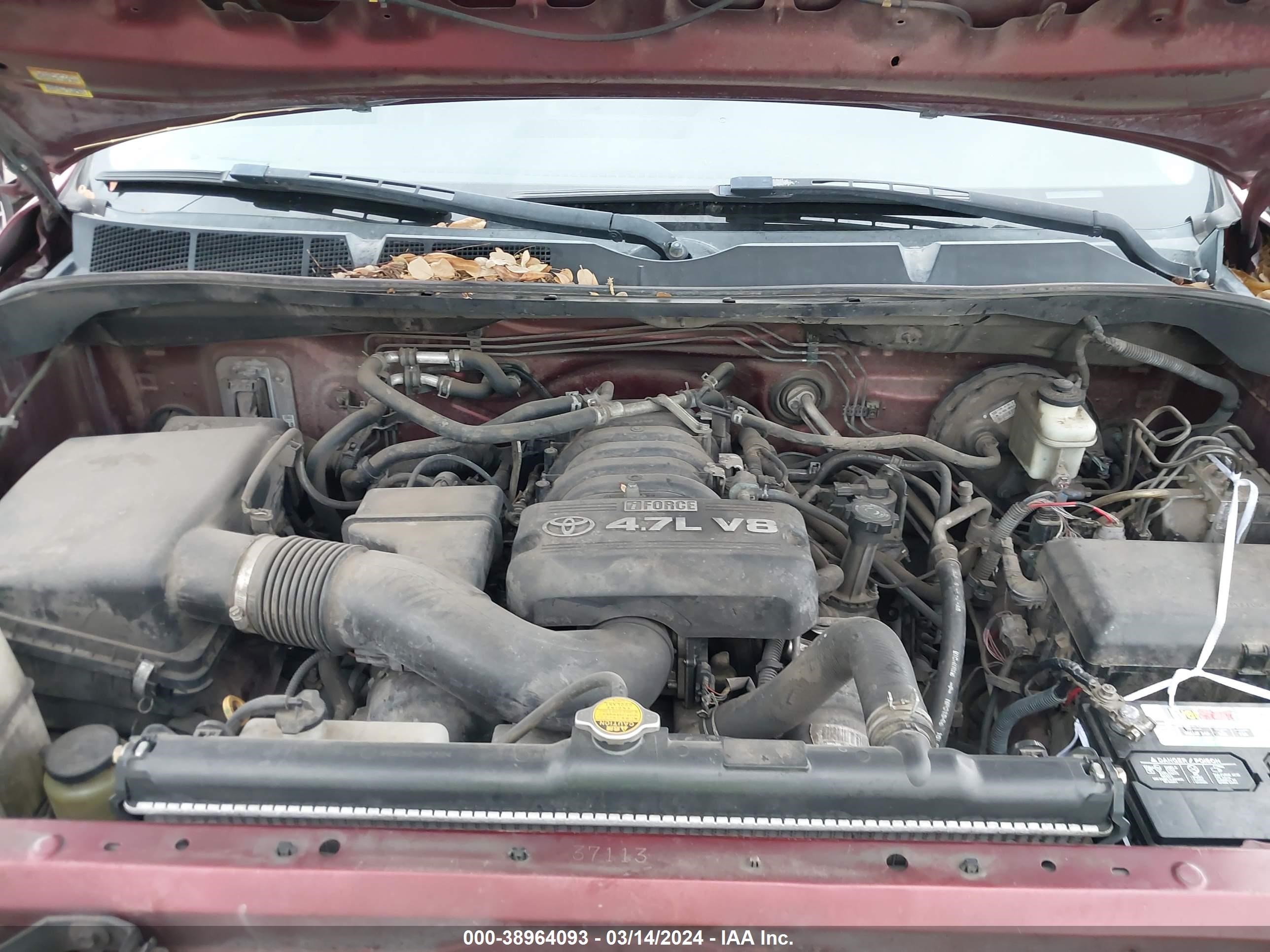 Photo 9 VIN: 5TFET54138X022607 - TOYOTA TUNDRA 