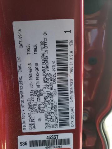 Photo 9 VIN: 5TFGZ5AN3HX055217 - TOYOTA TACOMA DOU 