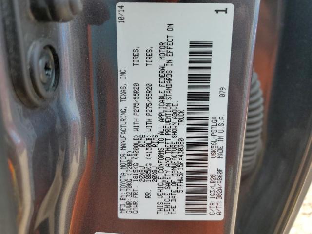 Photo 11 VIN: 5TFHW5F15FX430380 - TOYOTA TUNDRA CRE 