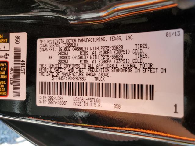 Photo 11 VIN: 5TFHW5F19DX287883 - TOYOTA TUNDRA CRE 