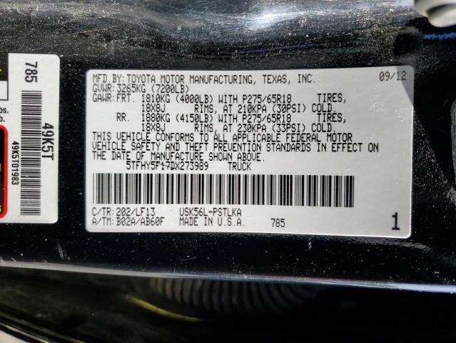 Photo 11 VIN: 5TFHY5F17DX273989 - TOYOTA TUNDRA 