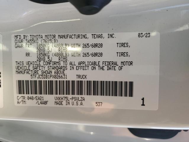 Photo 11 VIN: 5TFJC5DB1PX026631 - TOYOTA TUNDRA CRE 