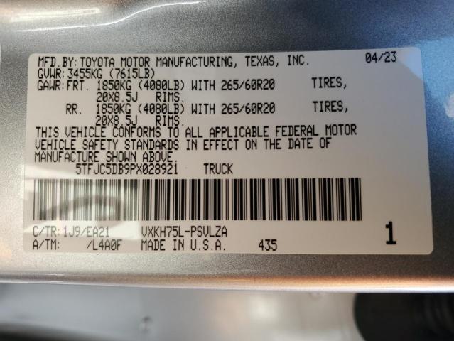 Photo 12 VIN: 5TFJC5DB9PX028921 - TOYOTA TUNDRA CRE 